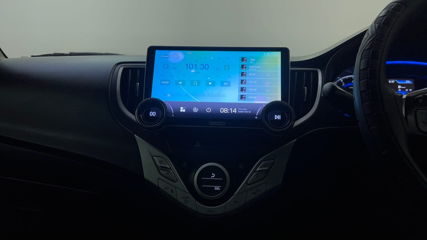 Used 2017 Maruti Suzuki Baleno Zeta 1.2 Petrol Manual interior MUSIC SYSTEM & AC CONTROL VIEW