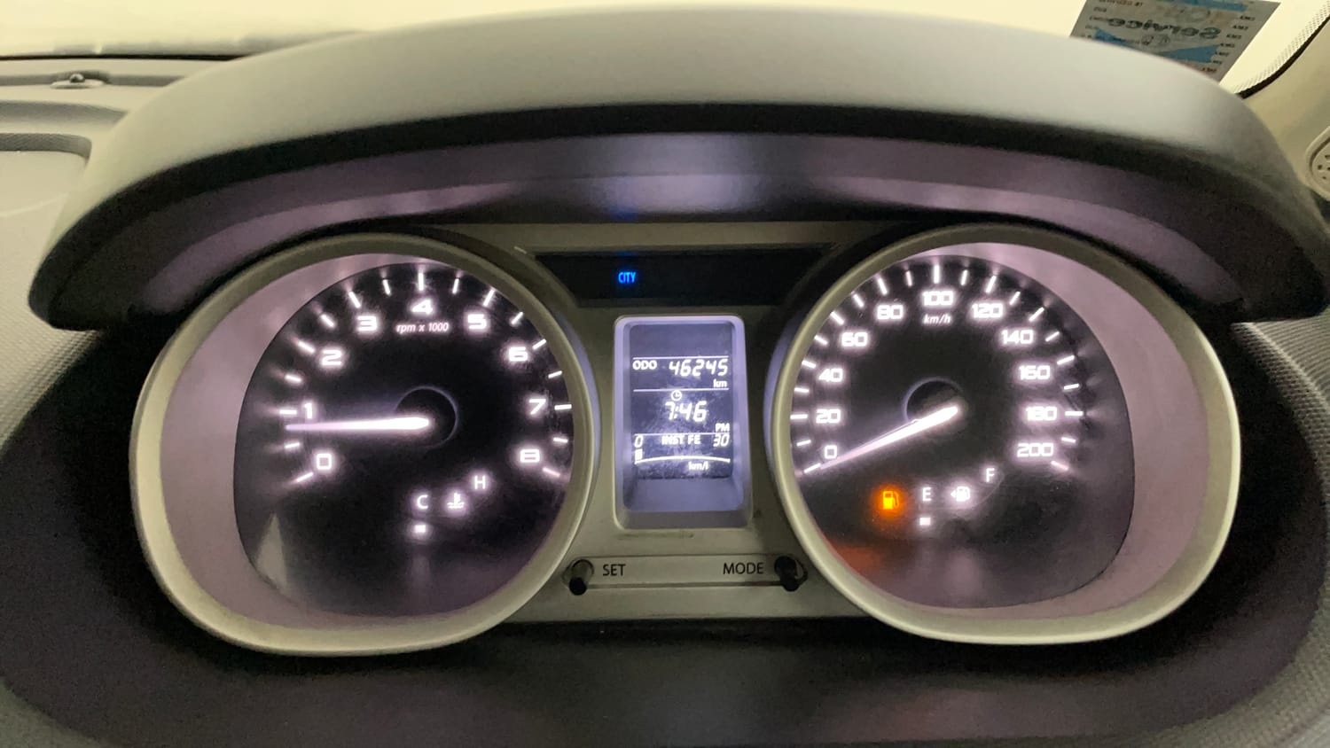 Used 2017 Tata Tigor Revotorq XZ (O) Diesel Manual interior CLUSTERMETER VIEW