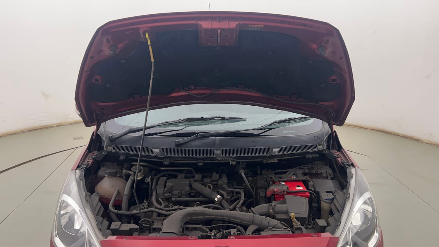 Used 2020 Ford Figo Titanium 1.2 Ti-VCT MT Petrol Manual engine ENGINE & BONNET OPEN FRONT VIEW