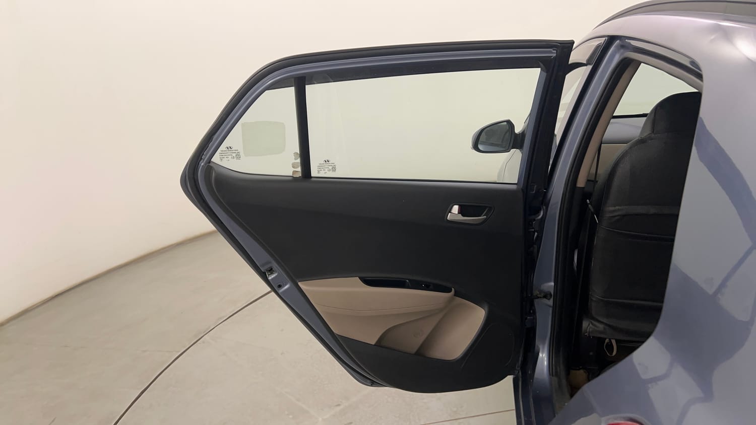 Used 2014 Hyundai Grand i10 Sportz 1.1 CRDi Diesel Manual interior LEFT REAR DOOR OPEN VIEW