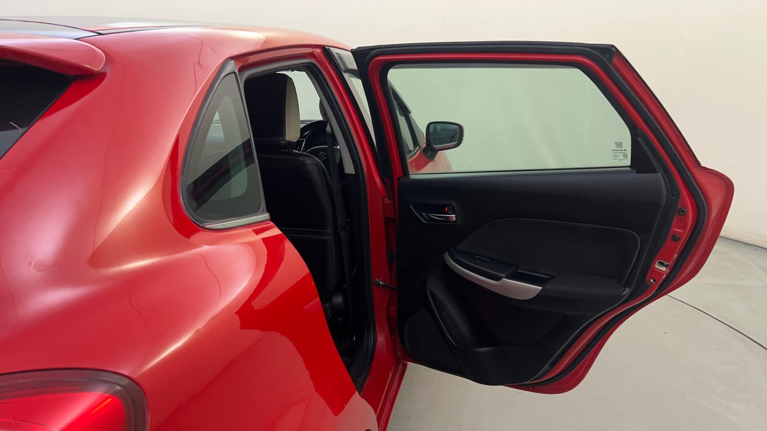 Used 2017 Maruti Suzuki Baleno Zeta 1.2 Petrol Manual interior RIGHT REAR DOOR OPEN VIEW