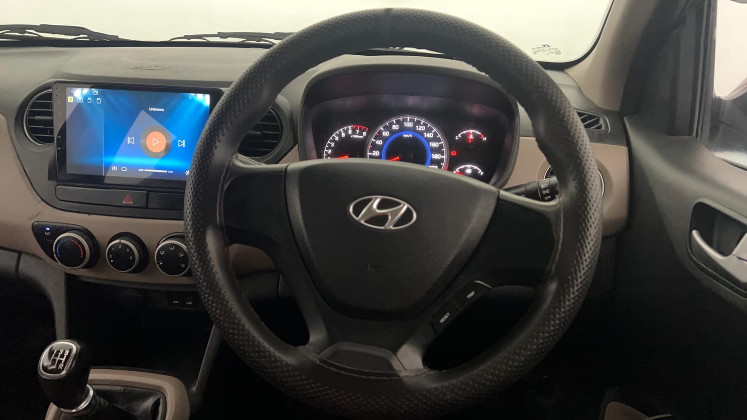 Used 2015 Hyundai Grand i10 Sportz 1.2 Kappa VTVT Petrol Manual interior STEERING VIEW