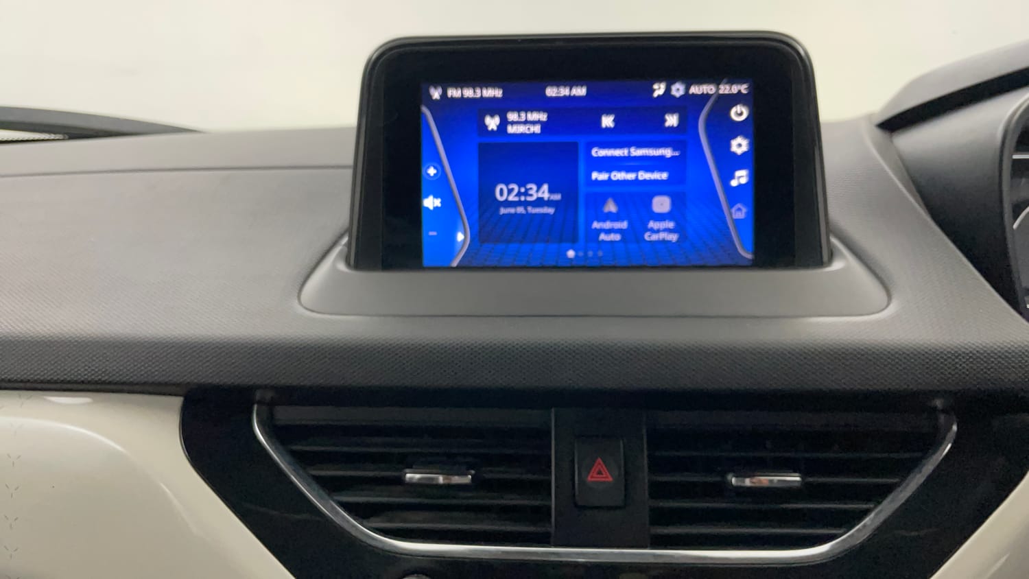 Used 2021 Tata Nexon XZA Plus (O) Diesel Diesel Automatic interior MUSIC SYSTEM & AC CONTROL VIEW