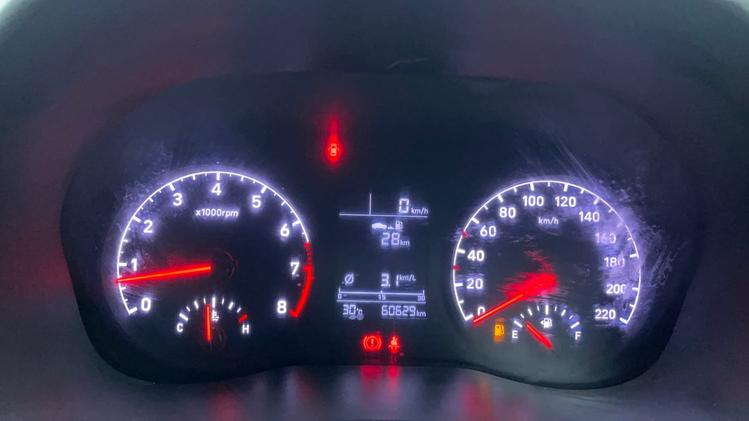 Used 2019 Hyundai Verna EX 1.4 VTVT Petrol Manual interior CLUSTERMETER VIEW