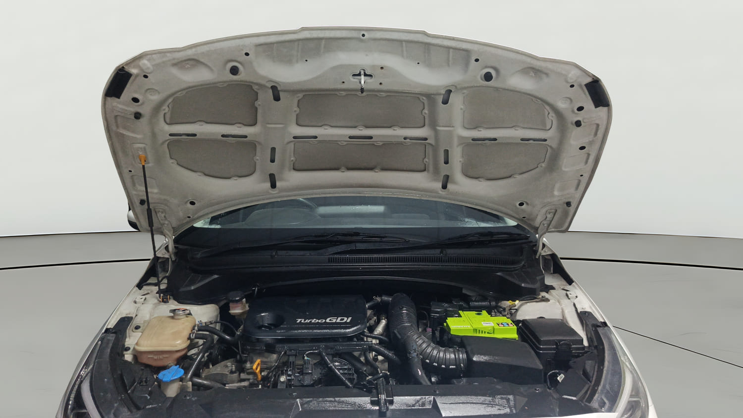 Used 2021 Hyundai i20 Asta 1.0 Turbo DCT Petrol Automatic engine ENGINE & BONNET OPEN FRONT VIEW