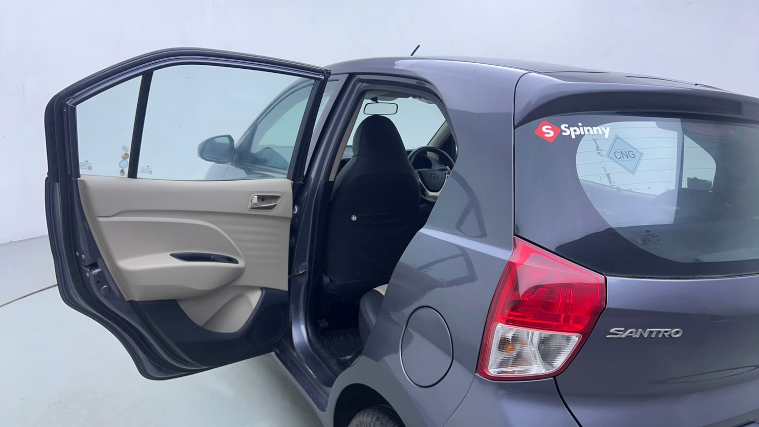 Used 2019 Hyundai Santro Sportz CNG Cng Manual interior LEFT REAR DOOR OPEN VIEW