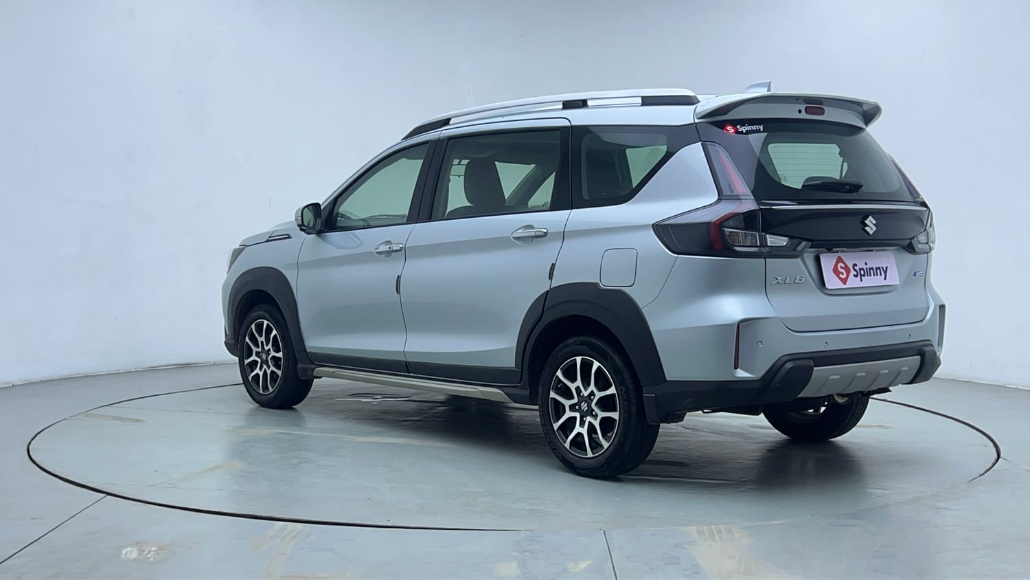 Used 2025 Maruti Suzuki XL6 Alpha Plus MT Petrol Petrol Manual exterior LEFT REAR CORNER VIEW