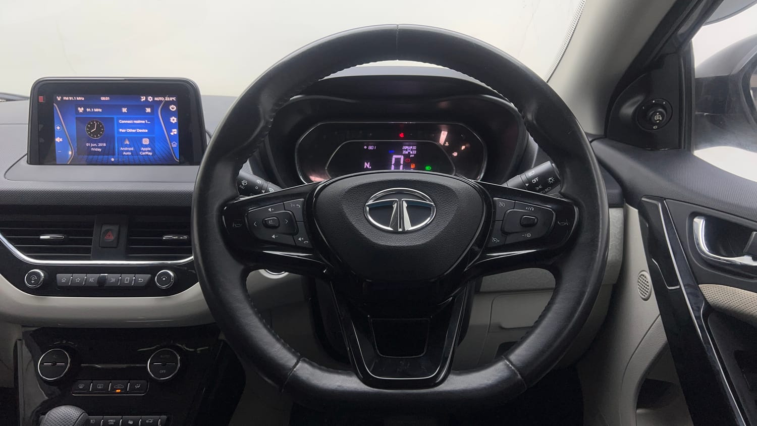 Used 2020 Tata Nexon XZA Plus (O) Dual Tone Petrol Automatic interior STEERING VIEW