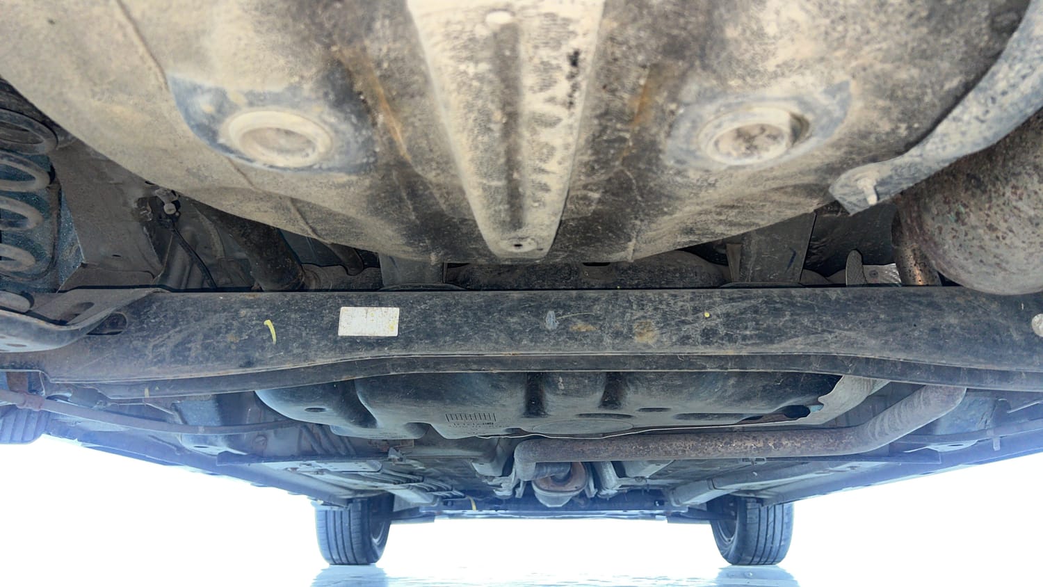 Used 2024 Hyundai New i20 Asta (O) 1.2 IVT Petrol Automatic extra REAR UNDERBODY VIEW (TAKEN FROM REAR)