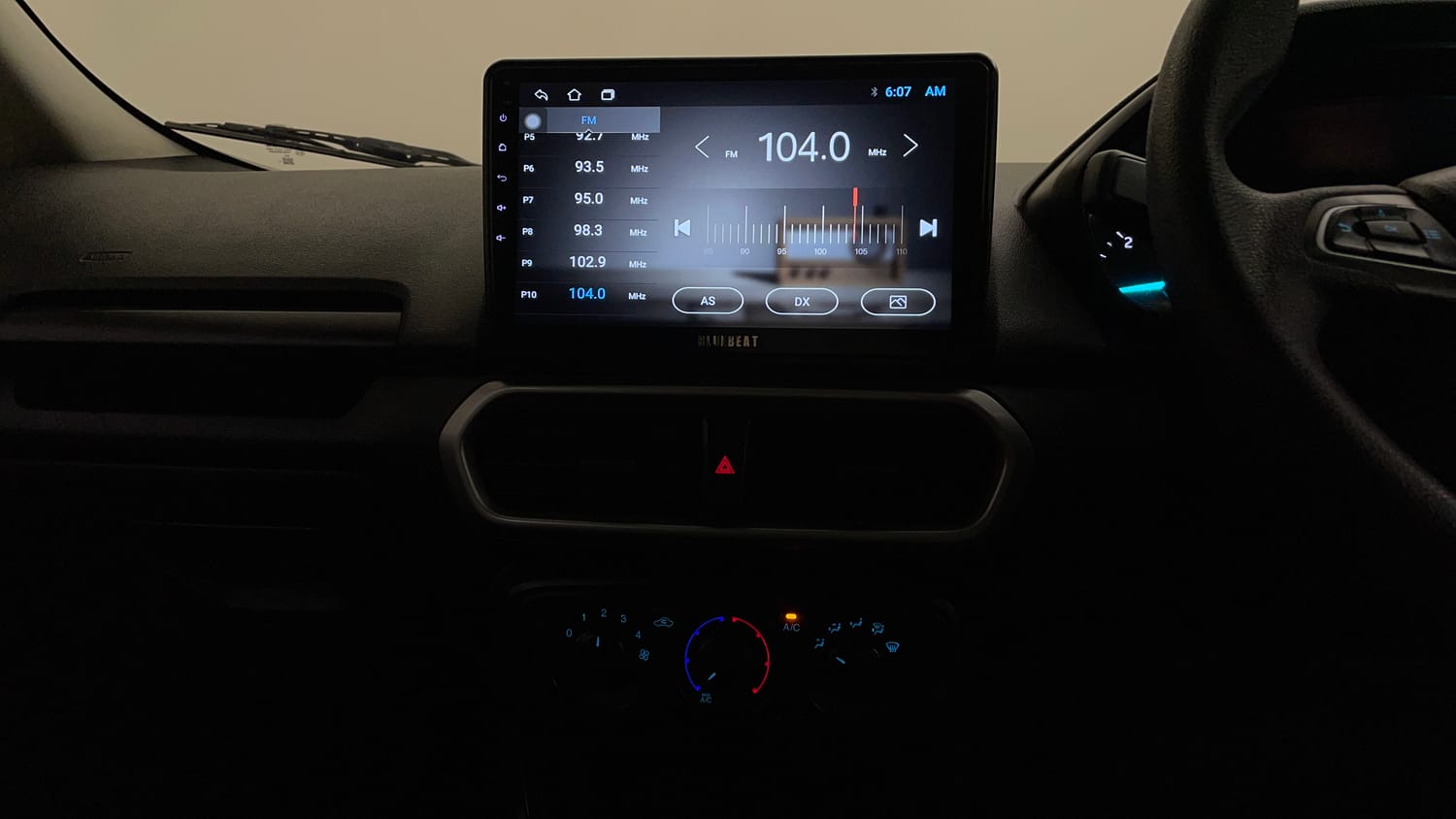 Used 2018 Ford EcoSport Ambiente 1.5L TDCi Diesel Manual interior MUSIC SYSTEM & AC CONTROL VIEW