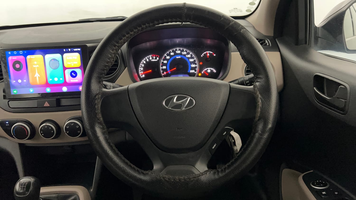 Used 2016 Hyundai Grand i10 Magna 1.2 Kappa VTVT Petrol Manual interior STEERING VIEW
