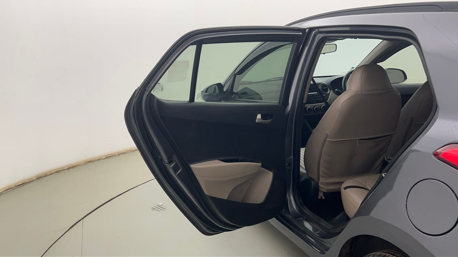 Used 2015 Hyundai Grand i10 Sportz 1.2 Kappa VTVT Petrol Manual interior LEFT REAR DOOR OPEN VIEW