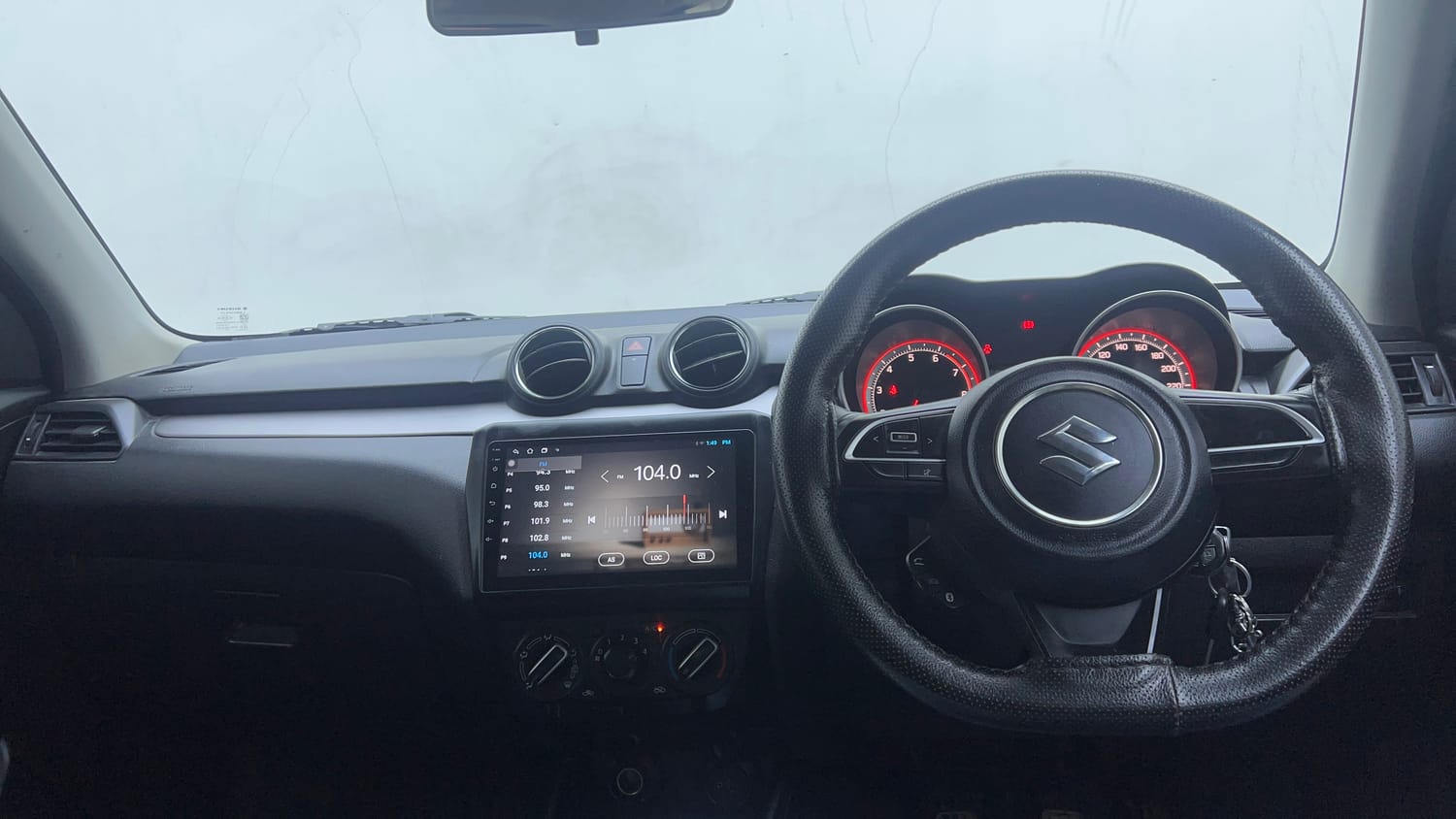 Used 2024 Maruti Suzuki Swift VXi Petrol Manual interior DASHBOARD VIEW