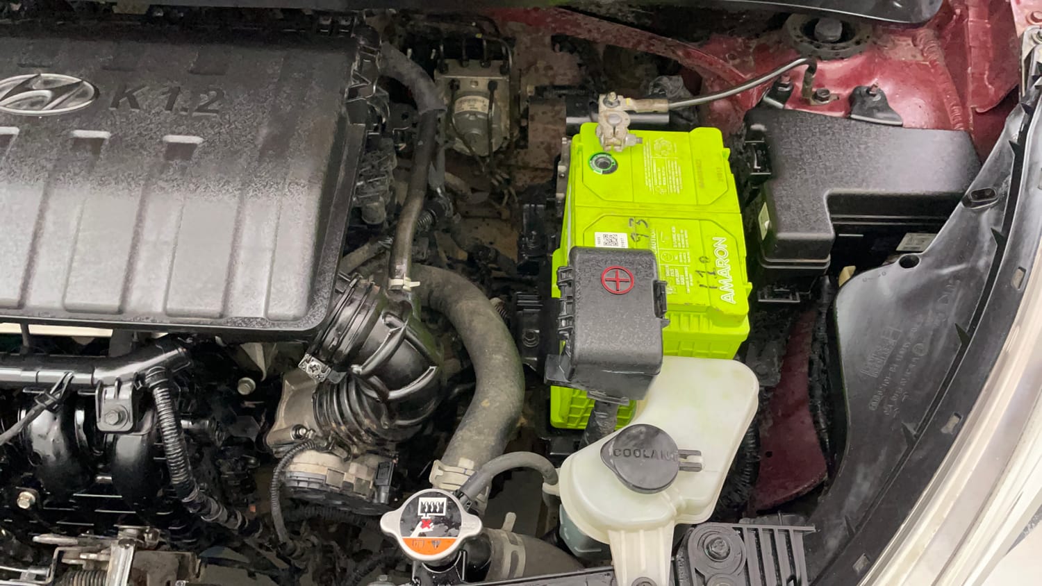 Used 2017 Hyundai Grand i10 Asta 1.2 Kappa VTVT Petrol Manual engine ENGINE LEFT SIDE VIEW