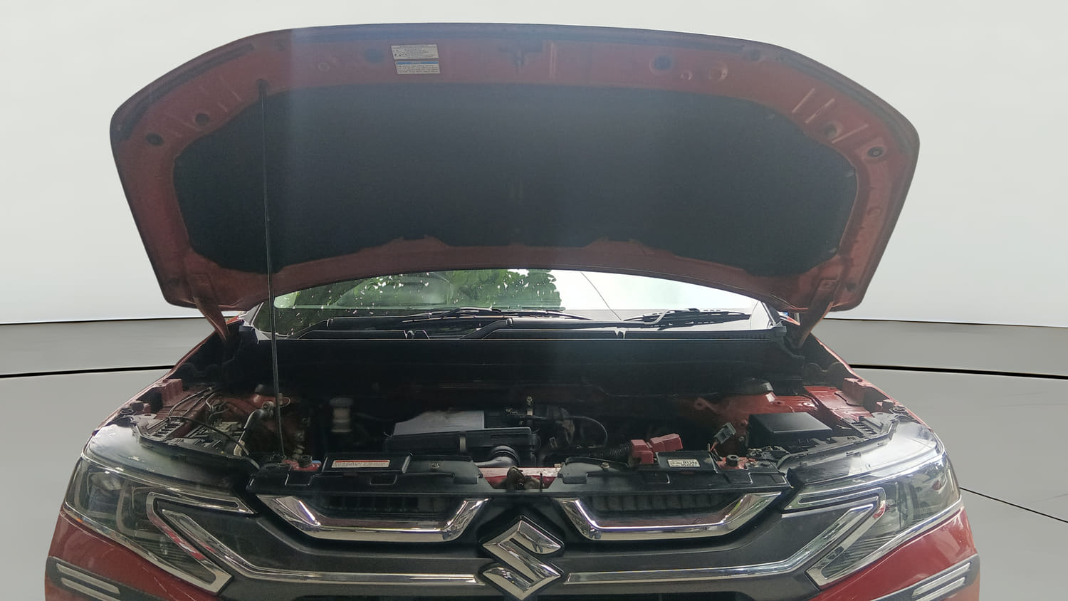 Used 2022 Maruti Suzuki Brezza ZXi Plus Petrol Manual engine ENGINE & BONNET OPEN FRONT VIEW