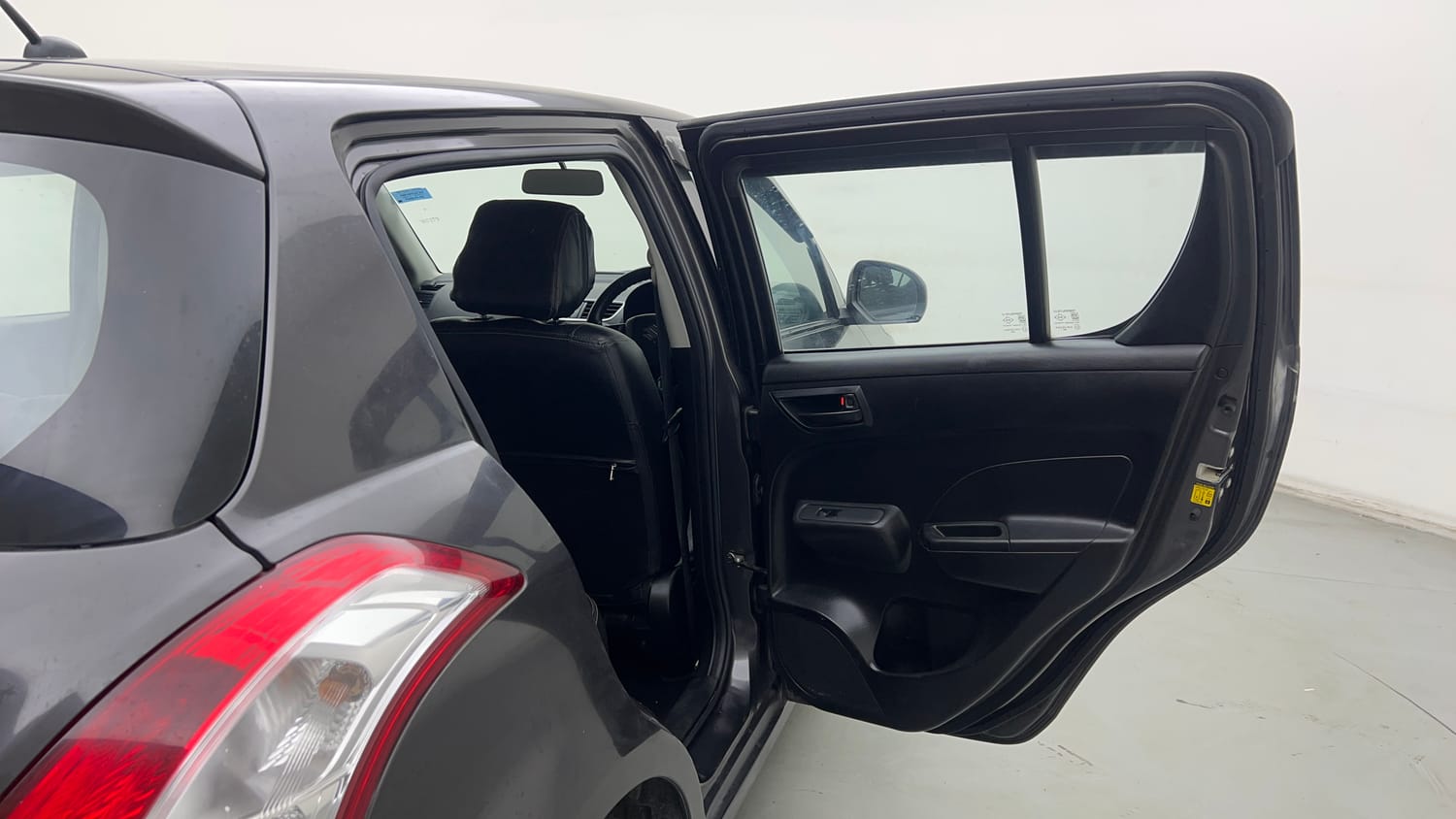 Used 2017 Maruti Suzuki Swift Lxi (O) Petrol Manual interior RIGHT REAR DOOR OPEN VIEW