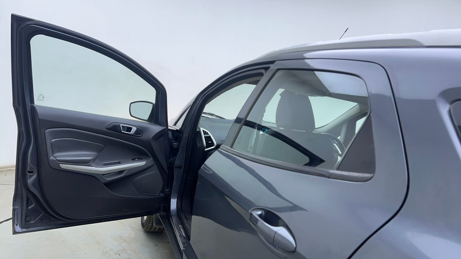 Used 2016 Ford EcoSport Titanium+ 1.5L TDCi Diesel Manual interior LEFT FRONT DOOR OPEN VIEW