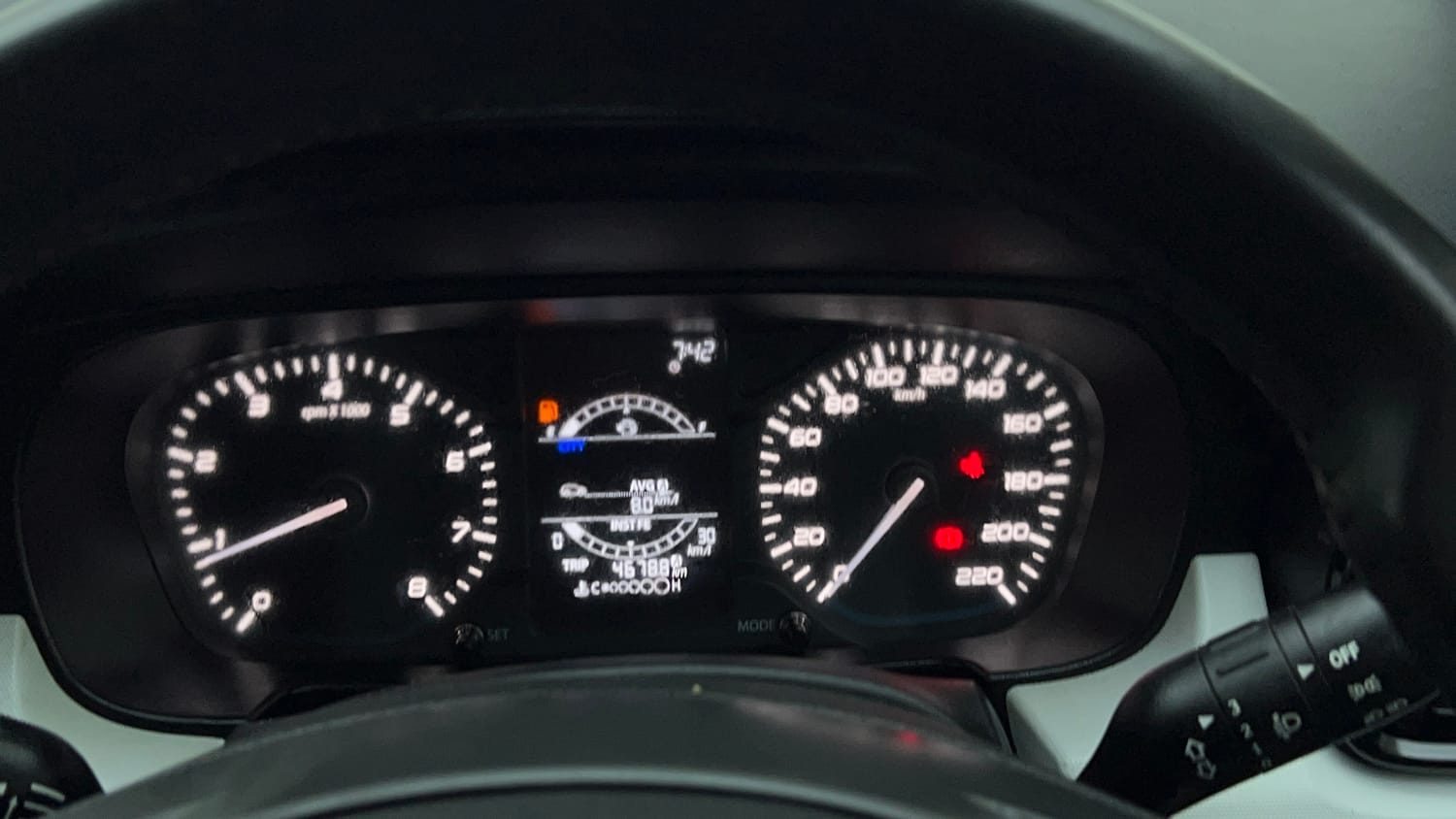 Used 2023 Tata Punch Pure MT Petrol Manual interior CLUSTERMETER VIEW
