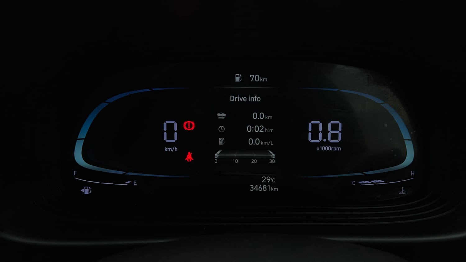 Used 2022 Hyundai Venue SX 1.2 Petrol Petrol Manual interior CLUSTERMETER VIEW
