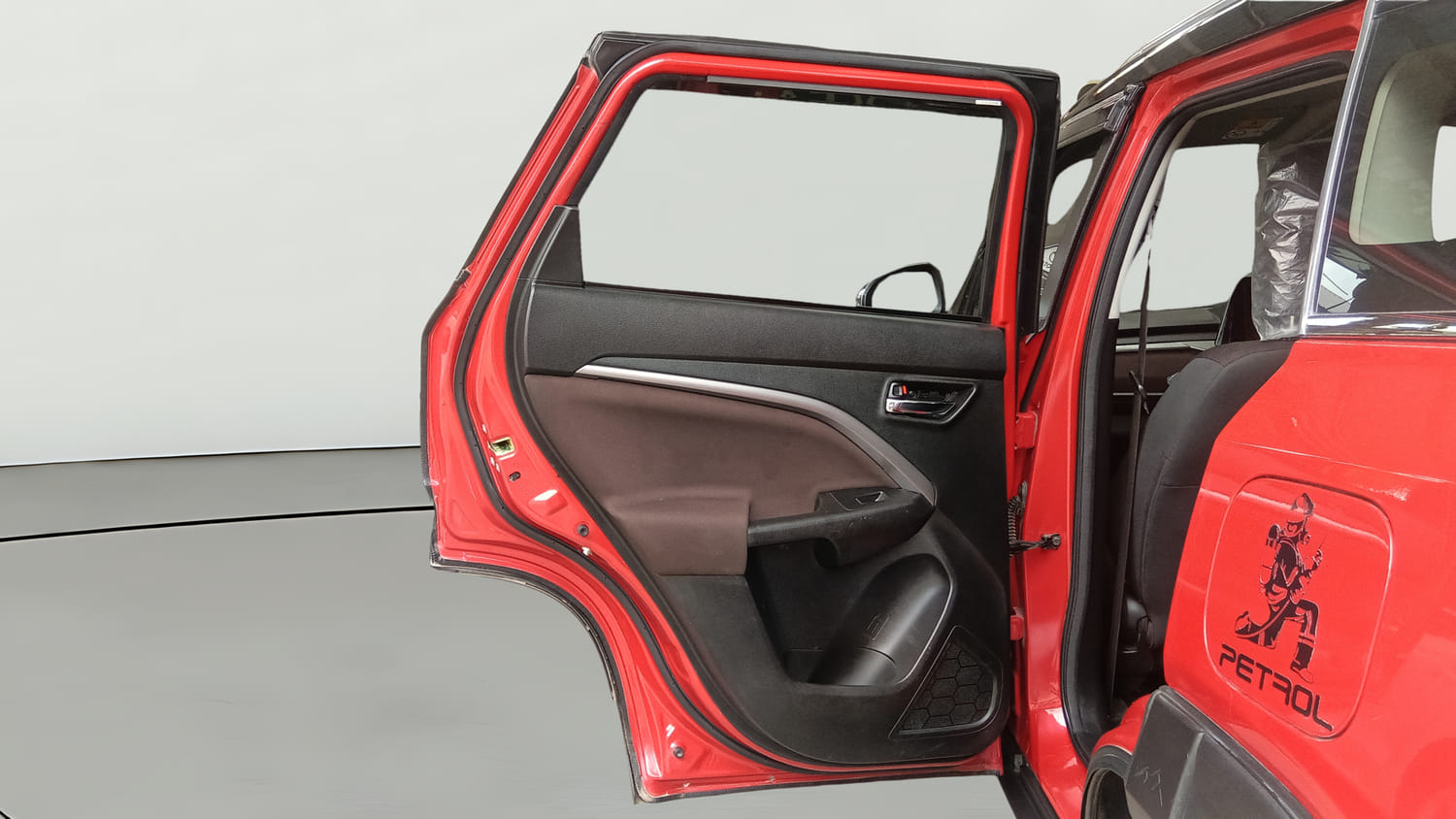 Used 2022 Maruti Suzuki Brezza ZXi Plus Petrol Manual interior LEFT REAR DOOR OPEN VIEW