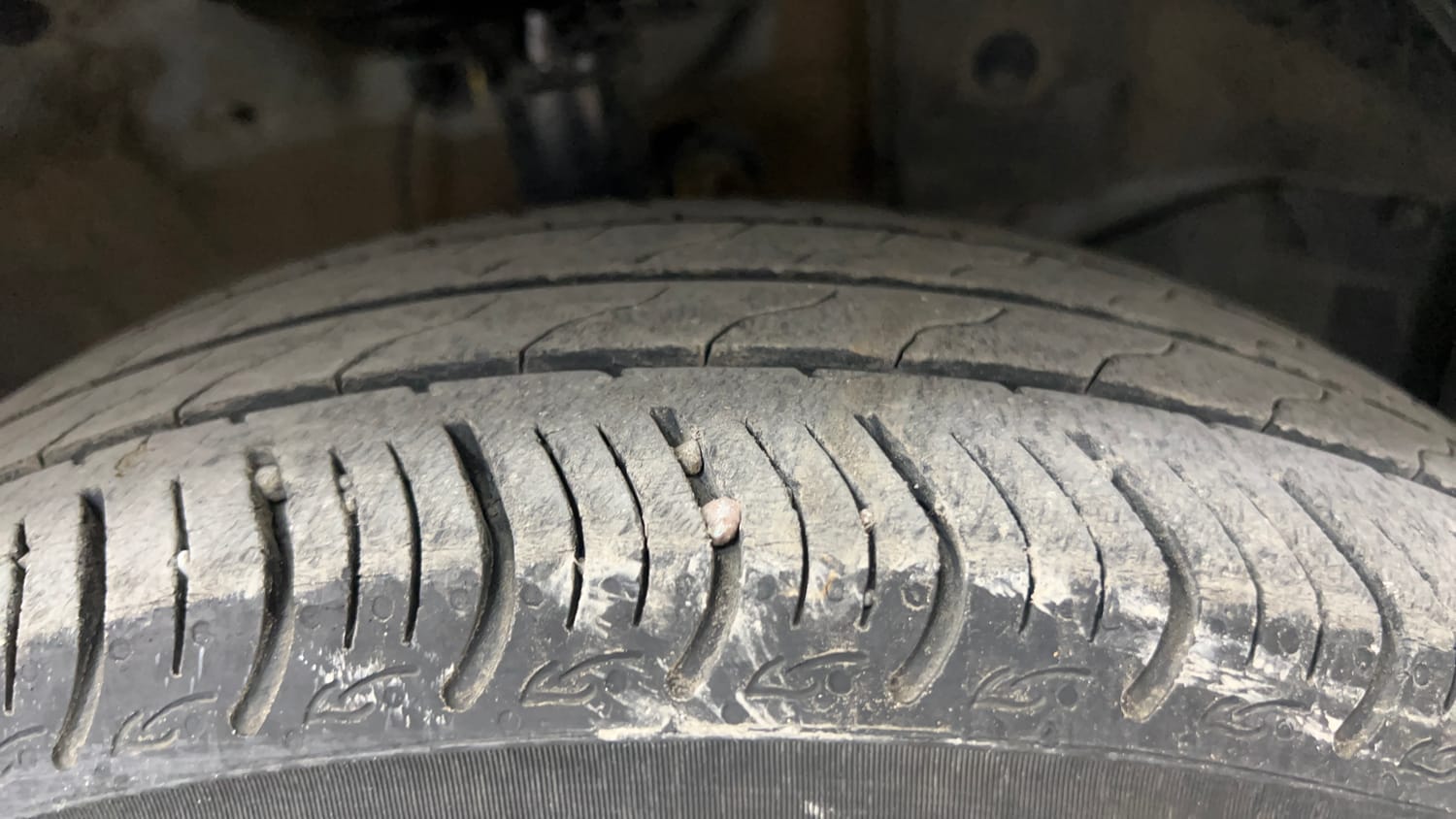Used 2024 Honda Amaze 1.2 VX i-VTEC CNG (Outside Fitted) Cng Manual tyres RIGHT FRONT TYRE TREAD VIEW