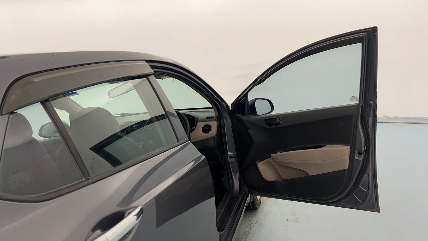 Used 2017 Hyundai Grand i10 Magna 1.2 Kappa VTVT Petrol Manual interior RIGHT FRONT DOOR OPEN VIEW