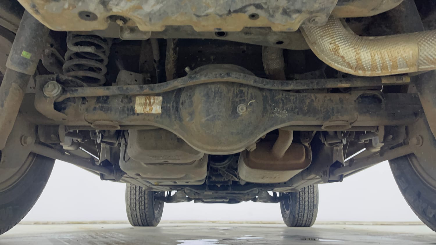 Used 2021 mahindra Thar LX Hard Top Diesel MT 4WD Diesel Manual extra REAR UNDERBODY VIEW (TAKEN FROM REAR)