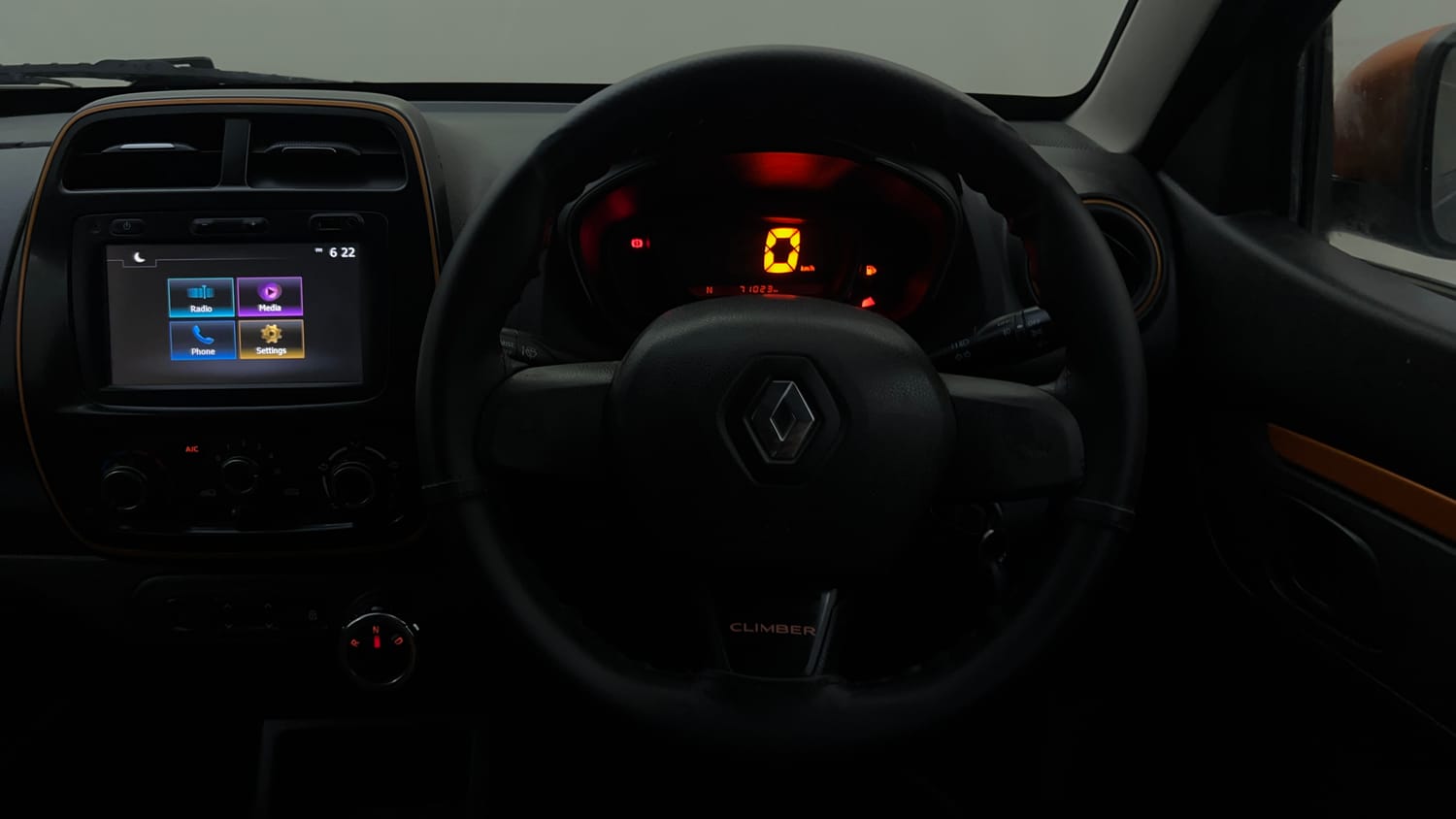 Used 2017 Renault Kwid CLIMBER 1.0 AMT Petrol Automatic interior STEERING VIEW