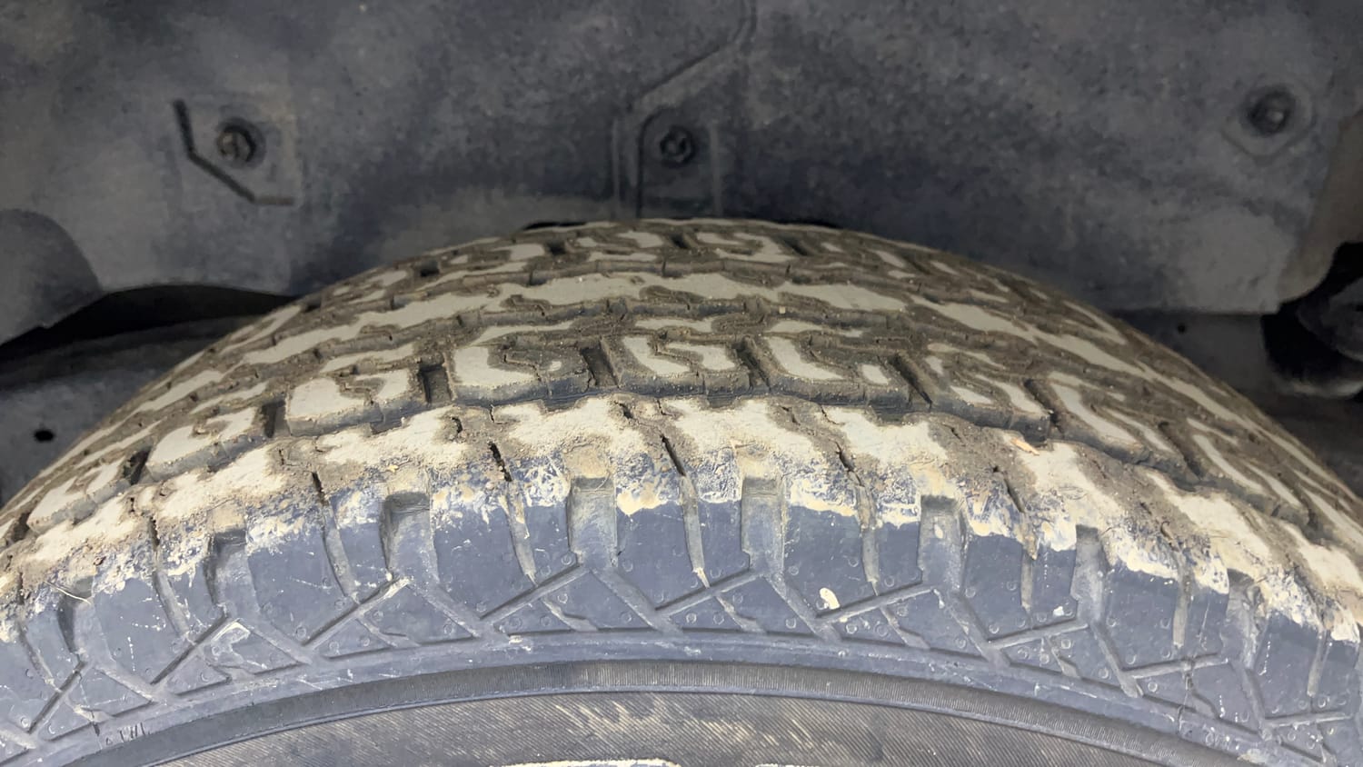 Used 2021 mahindra Thar LX Hard Top Diesel MT 4WD Diesel Manual tyres LEFT REAR TYRE TREAD VIEW