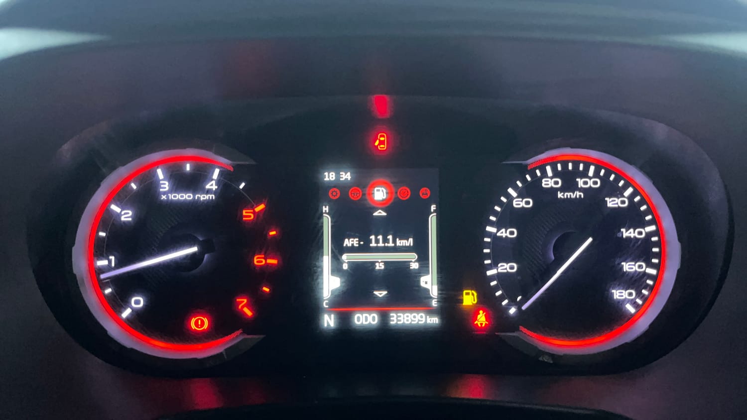 Used 2021 mahindra Thar LX Hard Top Diesel MT 4WD Diesel Manual interior CLUSTERMETER VIEW