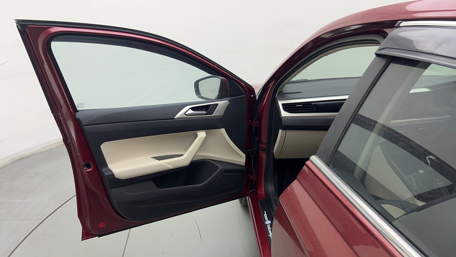 Used 2023 Volkswagen Virtus Highline 1.0 TSI MT Petrol Manual interior LEFT FRONT DOOR OPEN VIEW