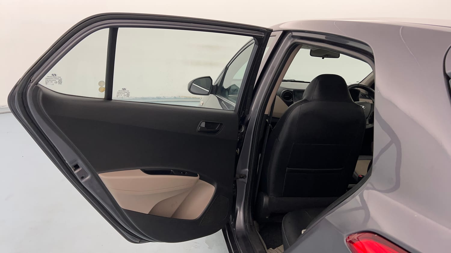 Used 2016 Hyundai Grand i10 Magna 1.2 Kappa VTVT Petrol Manual interior LEFT REAR DOOR OPEN VIEW