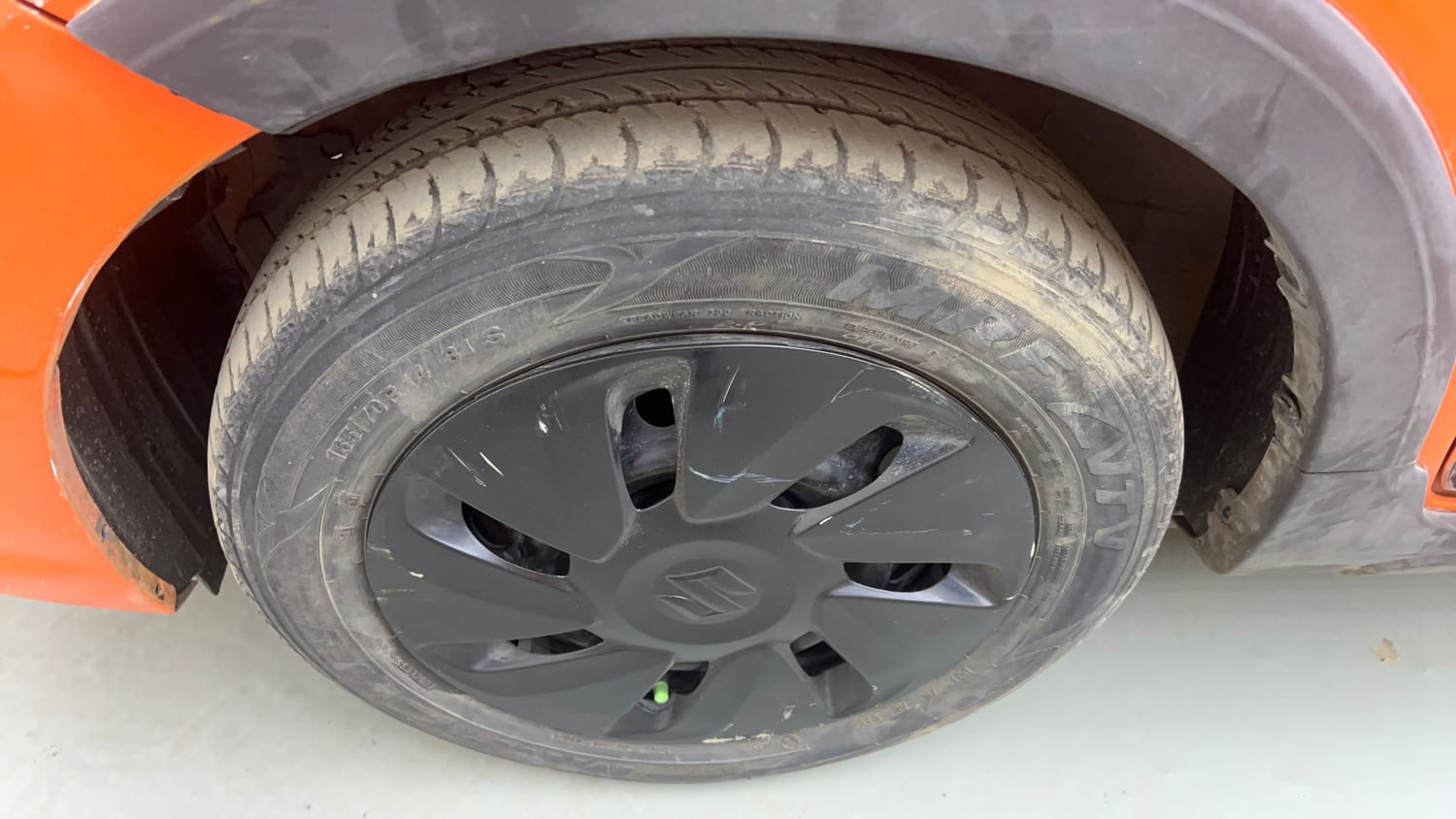 Used 2019 Maruti Suzuki Celerio X ZXi Petrol Manual tyres LEFT FRONT TYRE RIM VIEW