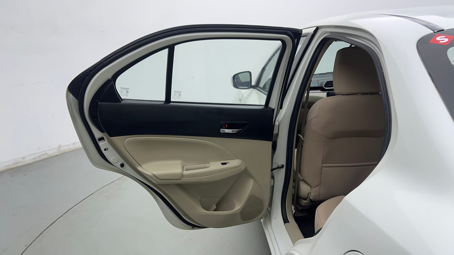 Used 2019 Maruti Suzuki Dzire ZXi AMT Petrol Automatic interior LEFT REAR DOOR OPEN VIEW