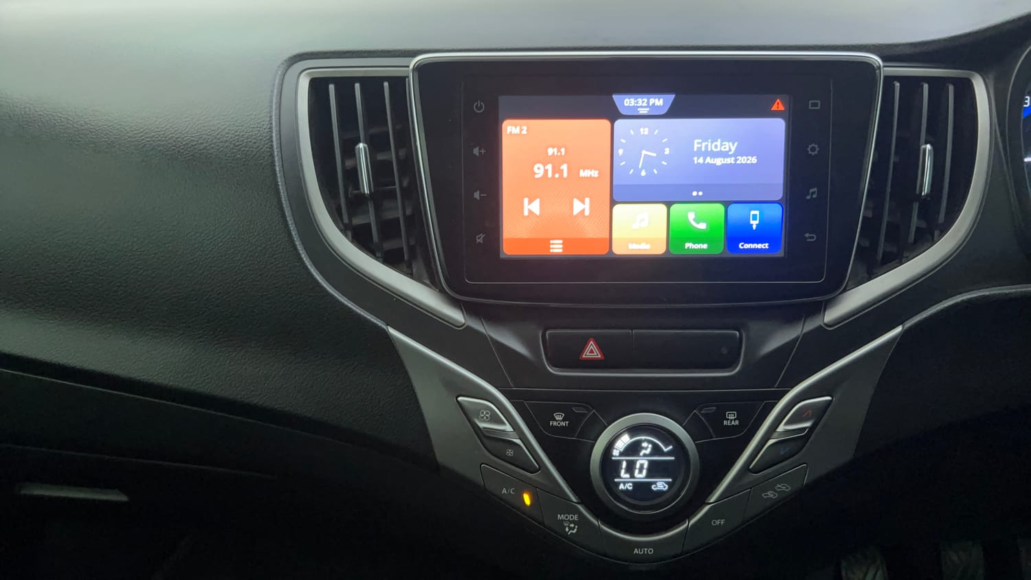 Used 2019 Maruti Suzuki Baleno Alpha Petrol Manual interior MUSIC SYSTEM & AC CONTROL VIEW