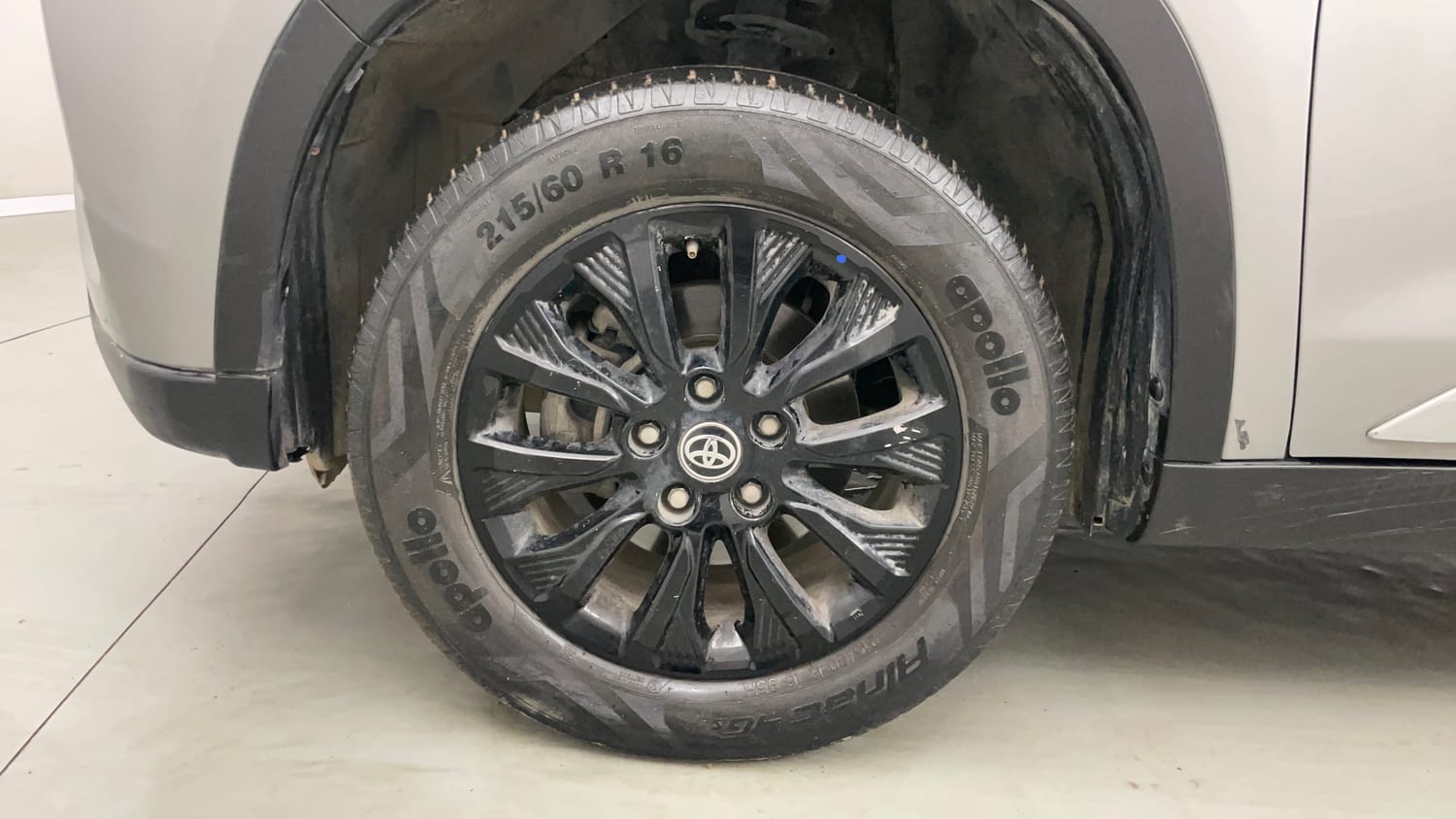 Used 2022 Toyota Urban Cruiser High Grade AT Petrol Automatic tyres LEFT FRONT TYRE RIM VIEW