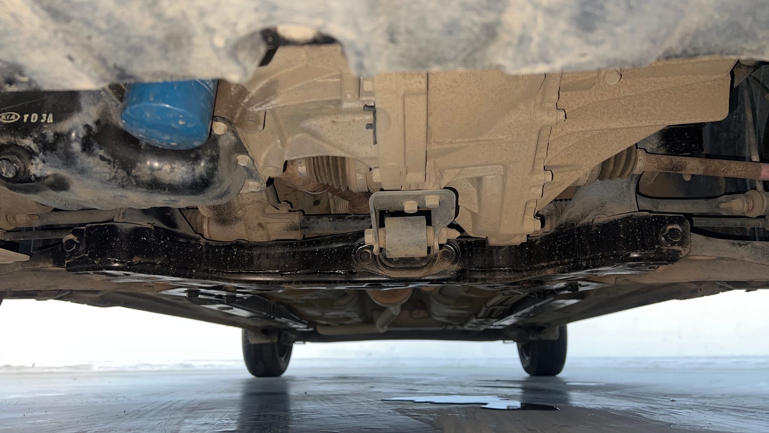 Used 2024 Hyundai Grand i10 Nios Sportz 1.2 Kappa VTVT Petrol Manual extra FRONT LEFT UNDERBODY VIEW