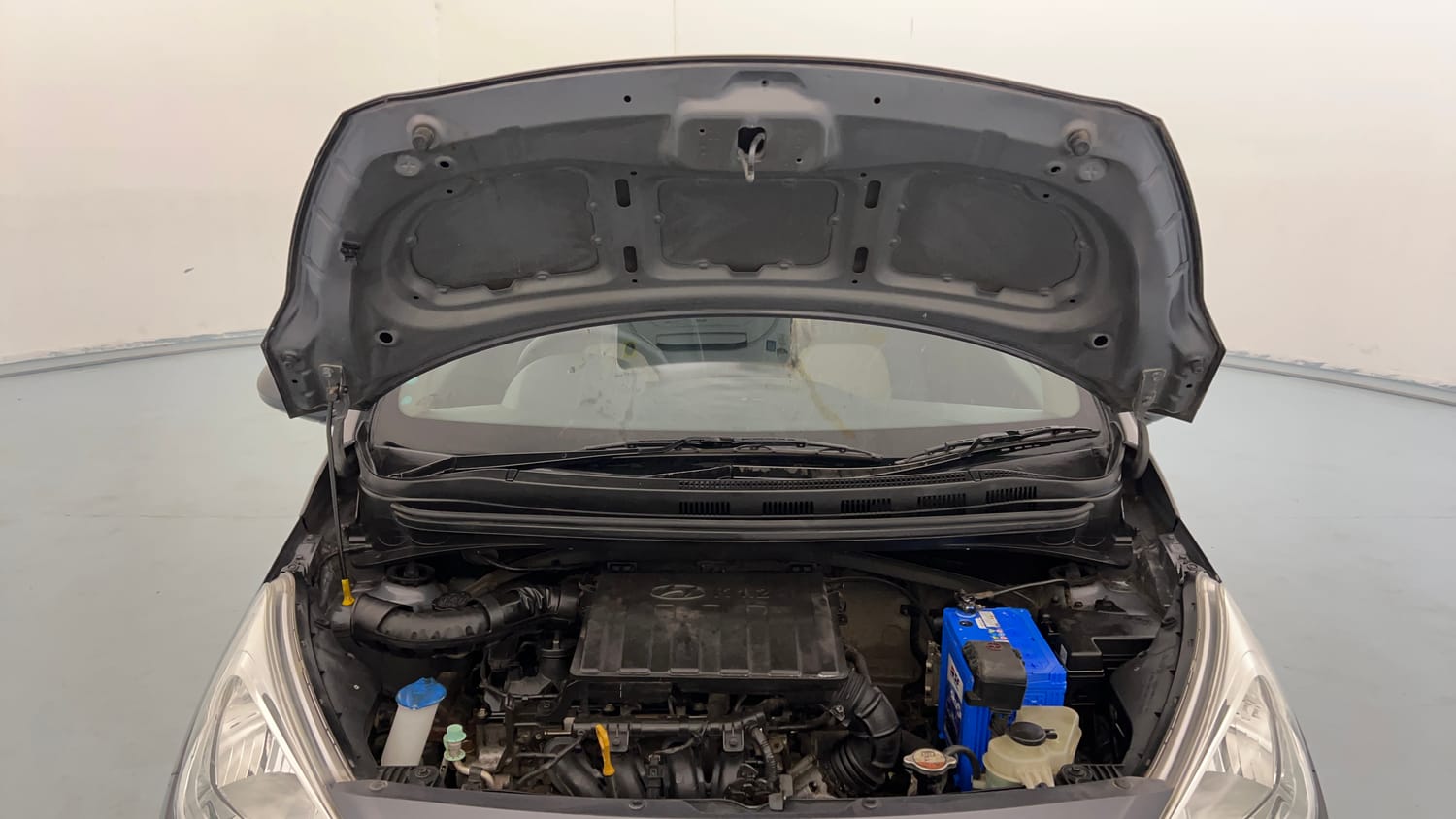 Used 2016 Hyundai Grand i10 Magna 1.2 Kappa VTVT Petrol Manual engine ENGINE & BONNET OPEN FRONT VIEW