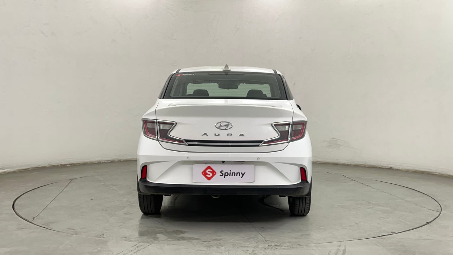 Used 2020 Hyundai Aura SX Plus 1.2 AMT Petrol Petrol Automatic exterior BACK VIEW