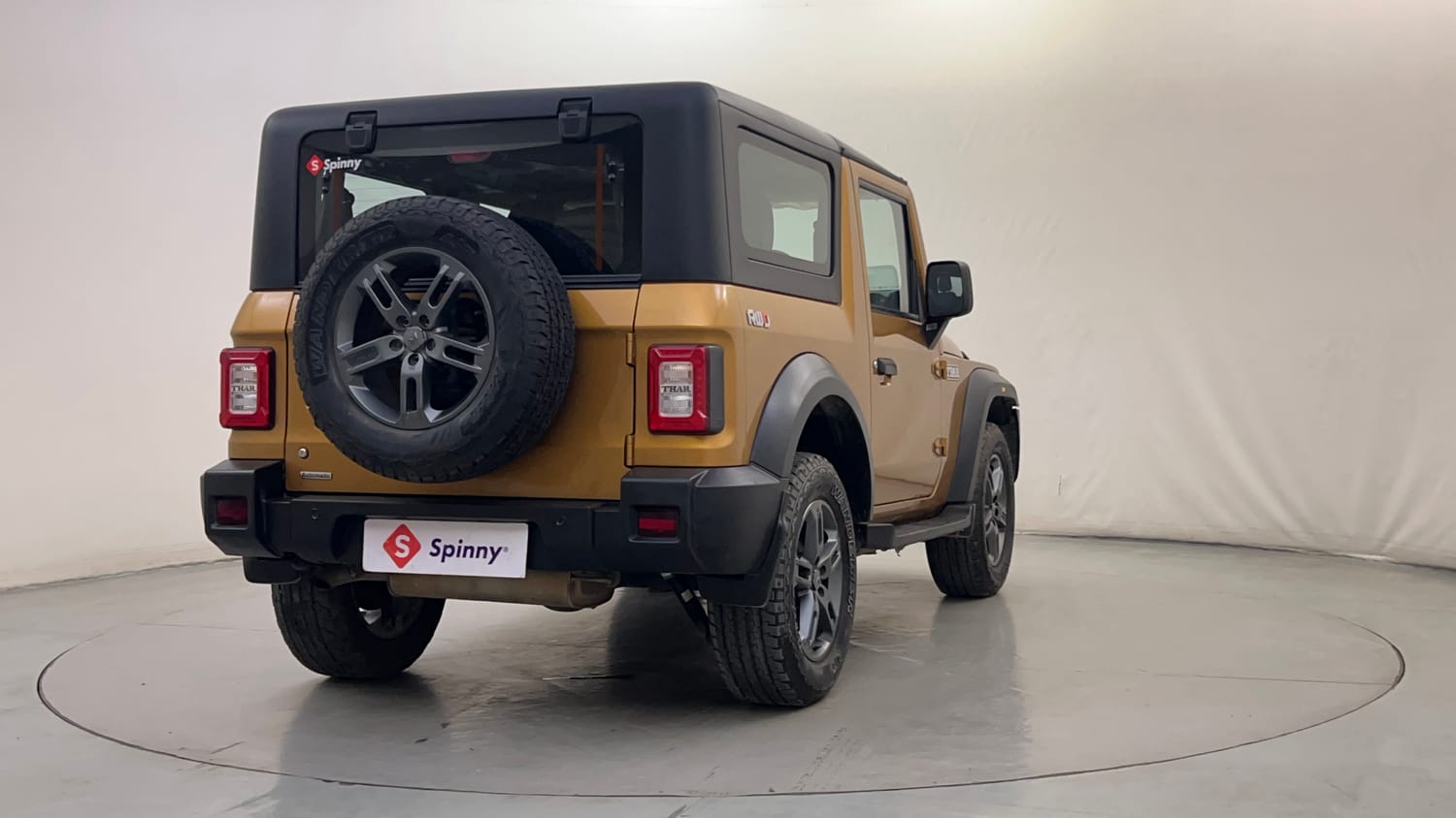 Used 2023 Mahindra Thar LX Hard Top Petrol AT RWD Petrol Automatic exterior RIGHT REAR CORNER VIEW