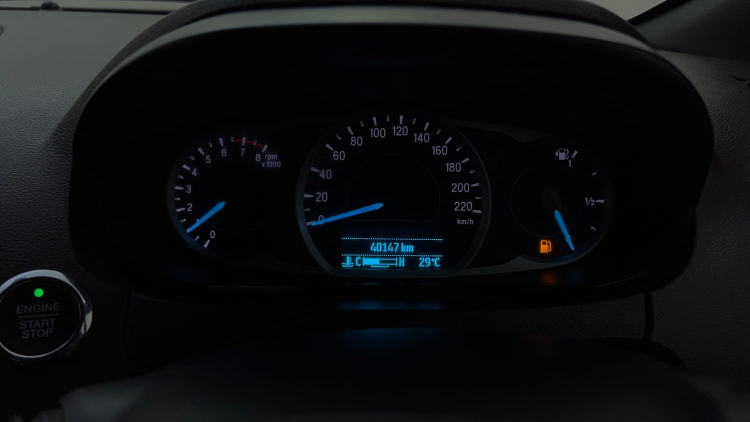Used 2019 Ford Freestyle Titanium Plus 1.2 Ti-VCT Petrol Manual interior CLUSTERMETER VIEW