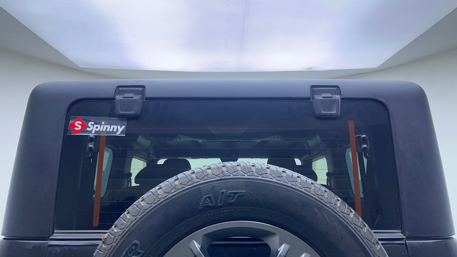 Used 2021 mahindra Thar LX Hard Top Diesel MT 4WD Diesel Manual exterior BACK WINDSHIELD VIEW