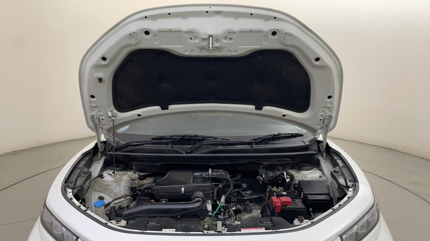 Used 2023 Maruti Suzuki Fronx Delta Plus 1.2L AGS Petrol Automatic engine ENGINE & BONNET OPEN FRONT VIEW