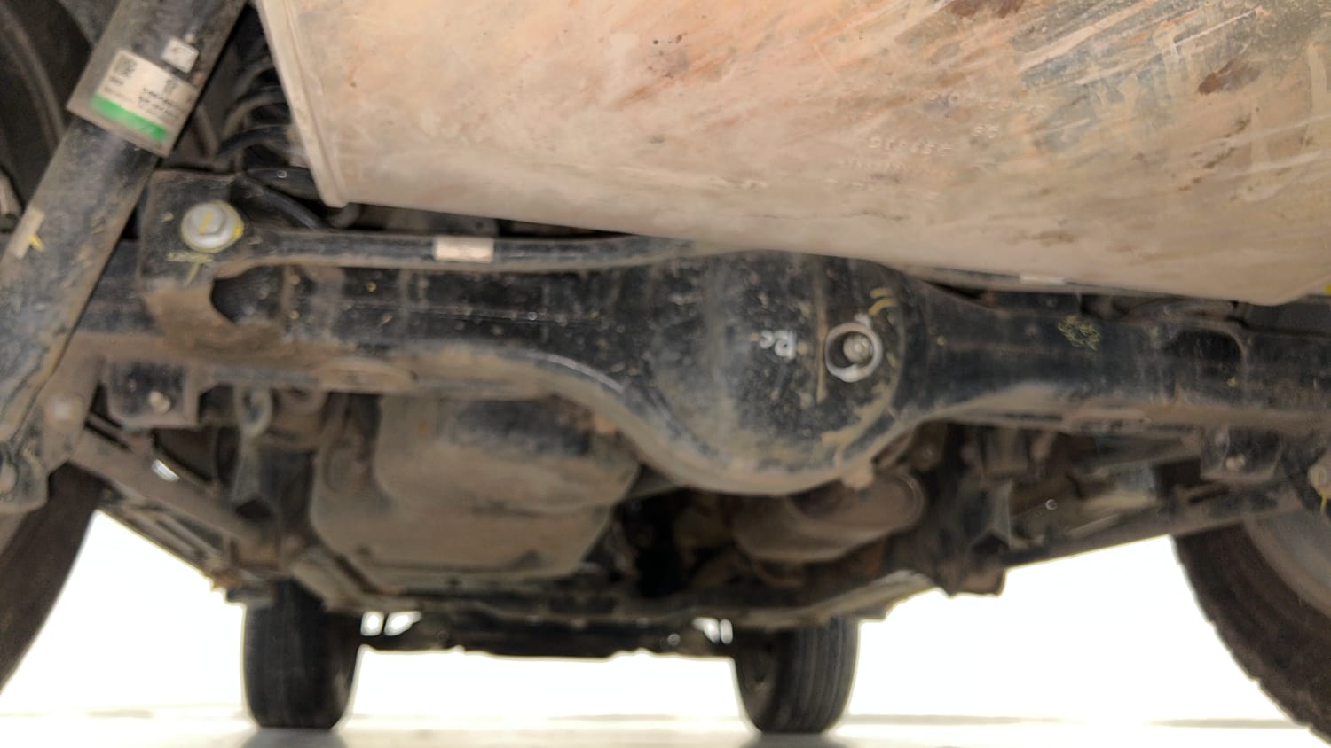Used 2023 Mahindra Thar LX Hard Top Petrol AT RWD Petrol Automatic extra REAR UNDERBODY VIEW (TAKEN FROM REAR)