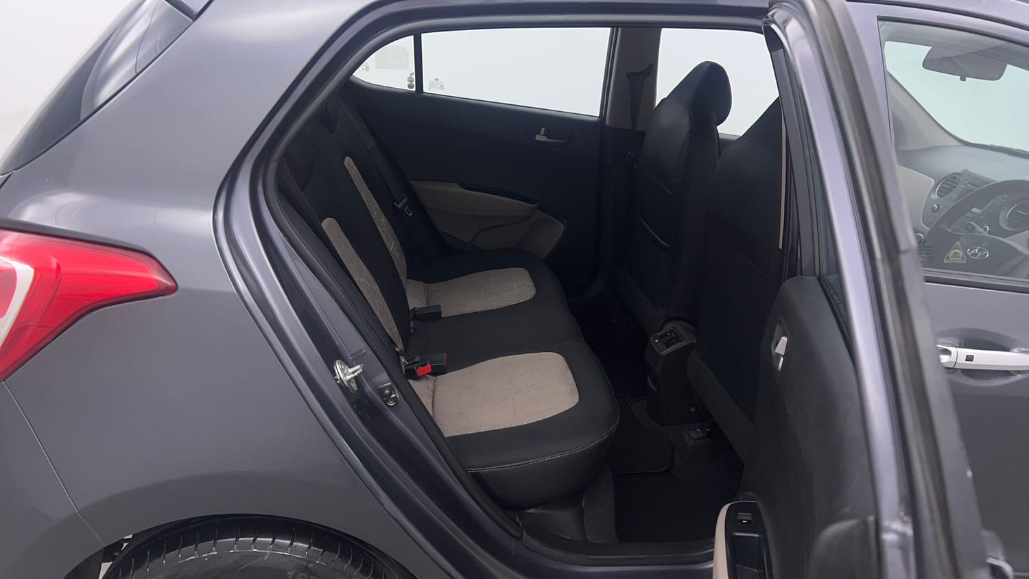 Used 2013 Hyundai Grand i10 Sportz 1.2 Kappa VTVT Petrol Manual interior RIGHT SIDE REAR DOOR CABIN VIEW