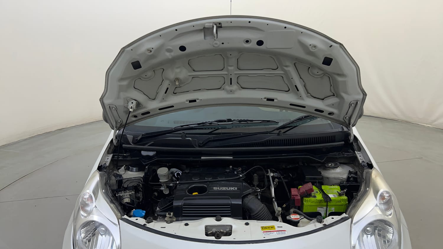 Used 2013 Maruti Suzuki A-Star Vxi (ABS) AT Petrol Automatic engine ENGINE & BONNET OPEN FRONT VIEW