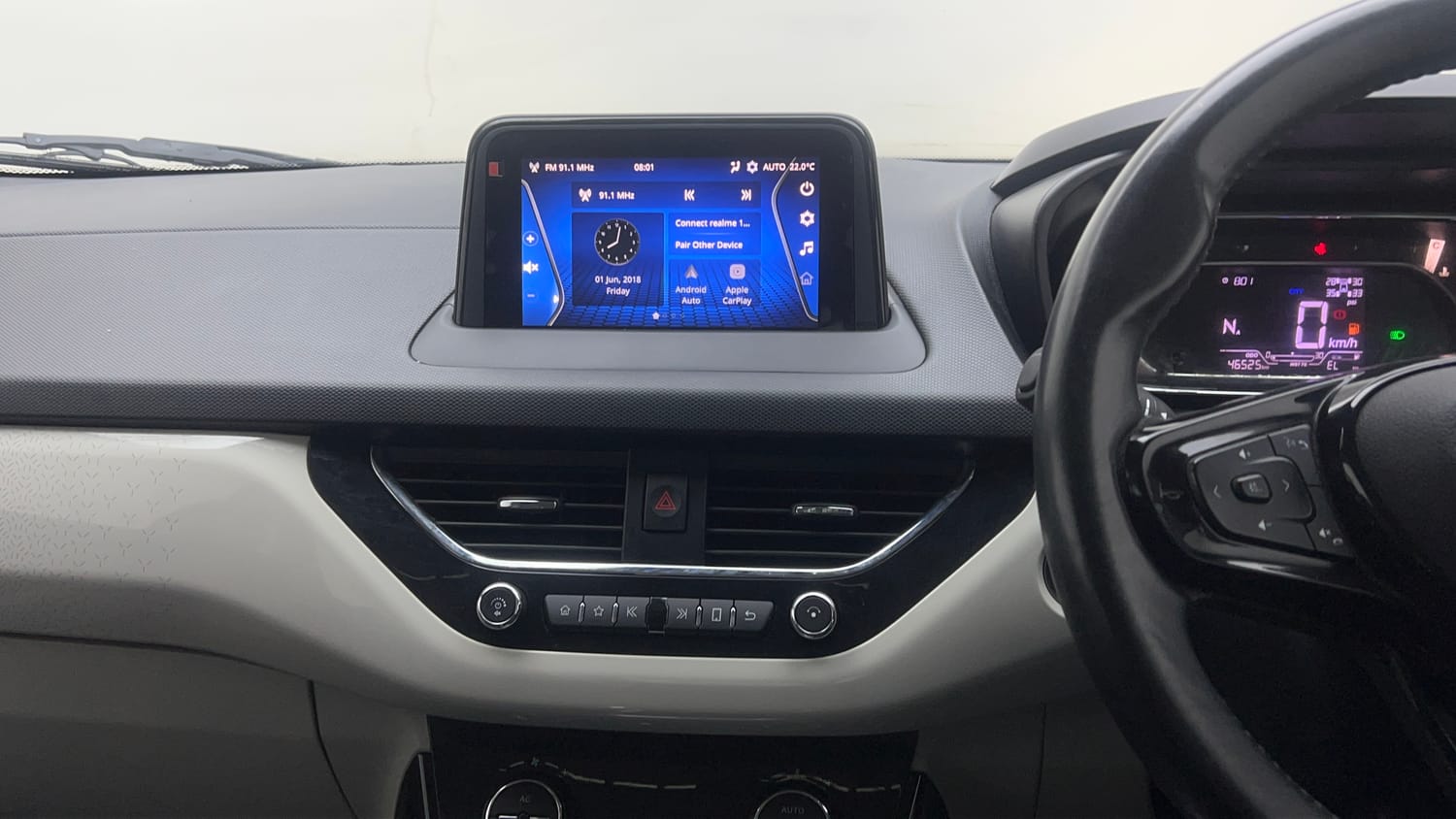 Used 2020 Tata Nexon XZA Plus (O) Dual Tone Petrol Automatic interior MUSIC SYSTEM & AC CONTROL VIEW