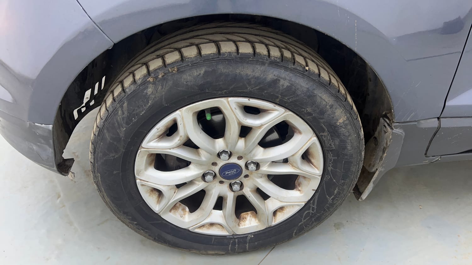 Used 2016 Ford EcoSport Titanium+ 1.5L TDCi Diesel Manual tyres LEFT FRONT TYRE RIM VIEW