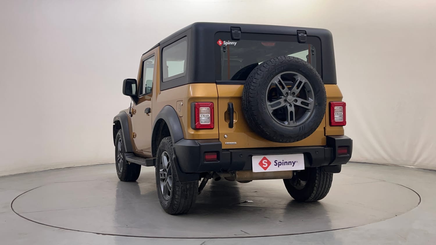 Used 2023 Mahindra Thar LX Hard Top Petrol AT RWD Petrol Automatic exterior LEFT REAR CORNER VIEW
