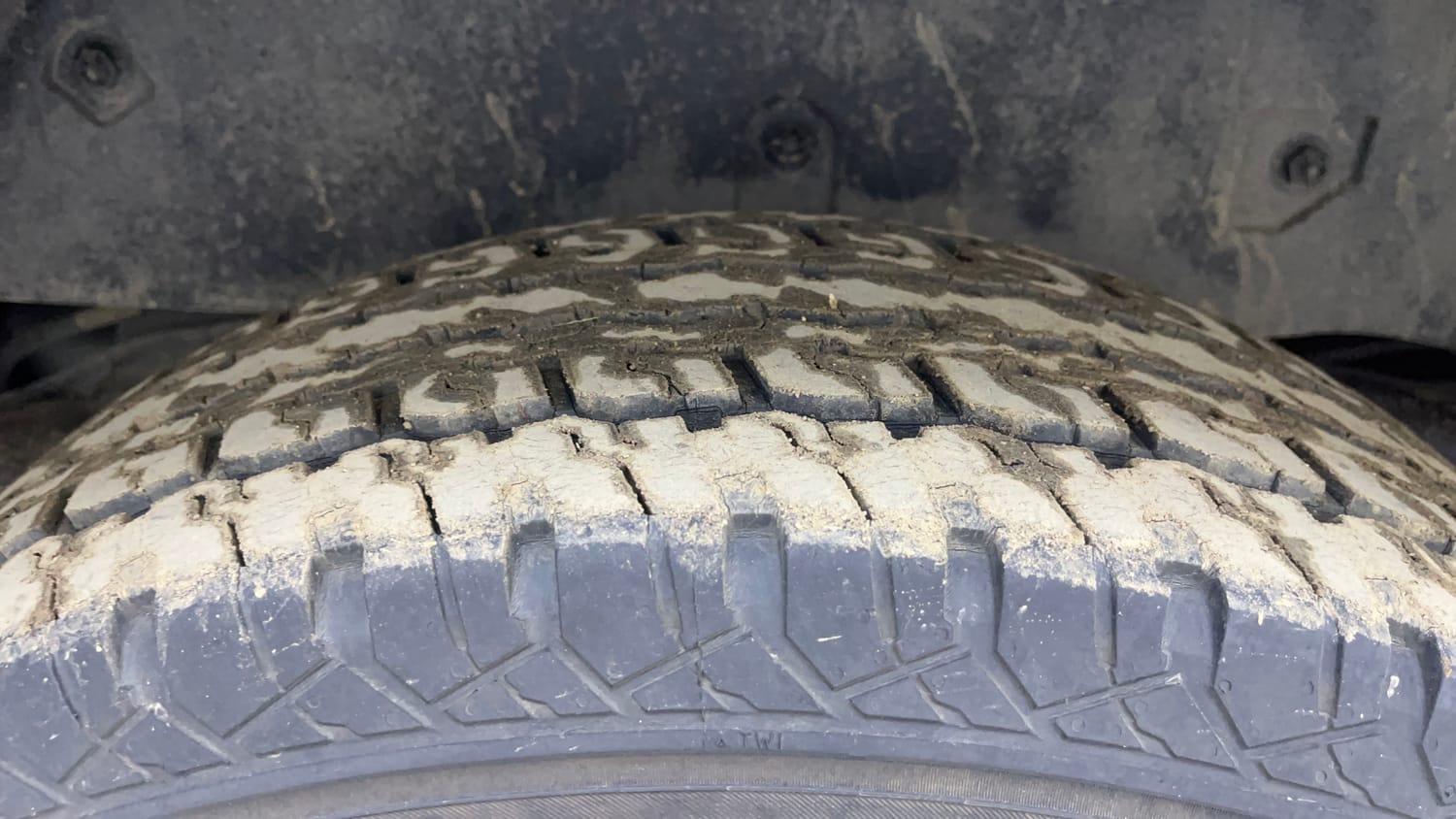Used 2021 mahindra Thar LX Hard Top Diesel MT 4WD Diesel Manual tyres RIGHT REAR TYRE TREAD VIEW